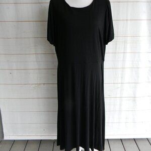 LOFT PLUS BLACK SHORT SLV DROP WAIST GORGEOUS DRESS SZ 16